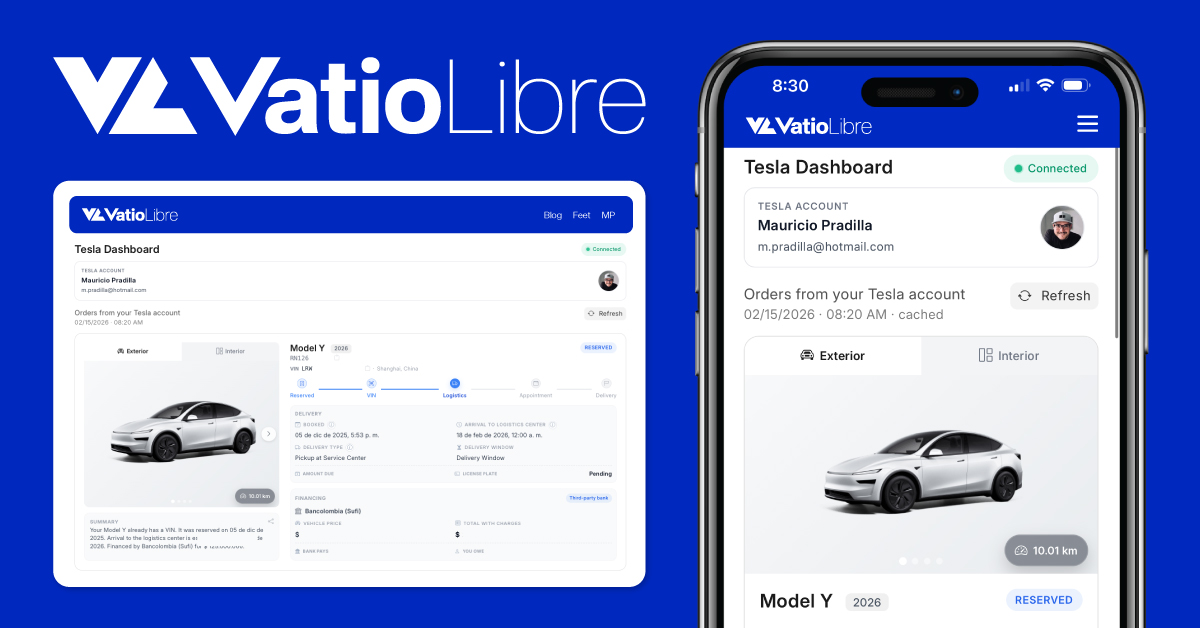 VatioLibre Fleet - tablero de órdenes y vehículos